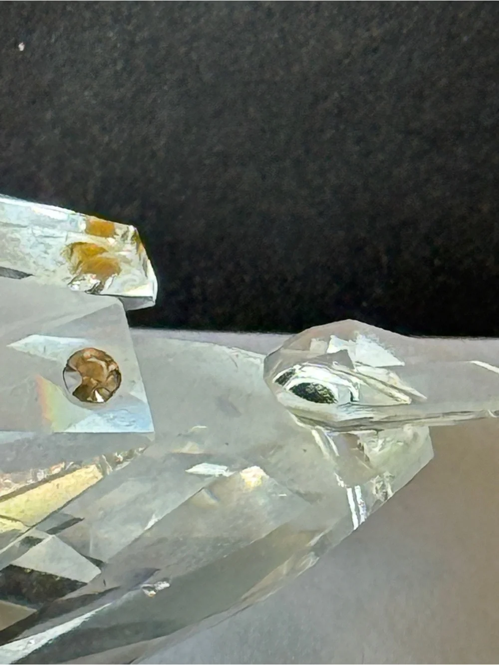 VTG Miniature Crystal Figurine  Set Of 3 Collectible Vintage Animals